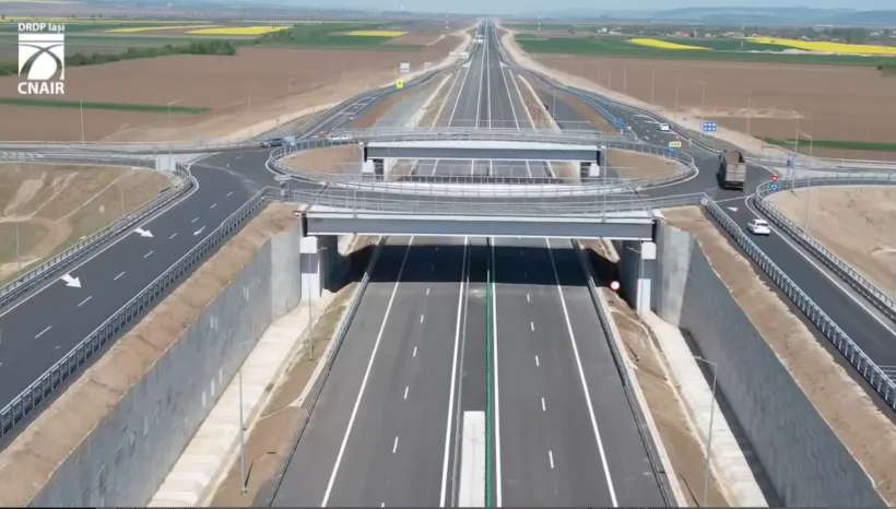 Autostrada Moldovei A7, deschisă până la Bacău. Șoferii pot circula pe încă 47 de kilometri