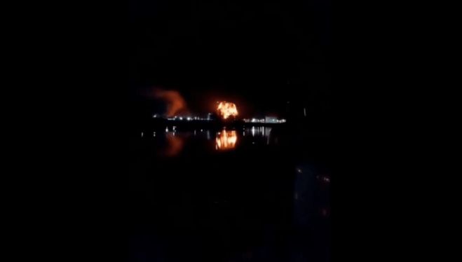 Noi bombardamente în timpul nopții, lângă Galați