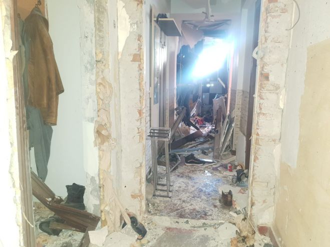 Explozie într-un bloc din Galați: sașe apartamente, avariate