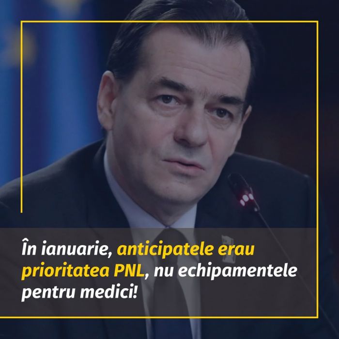PSD, reacție DURĂ după ce Orban a confirmat criza de echipamente de protecție pentru medici